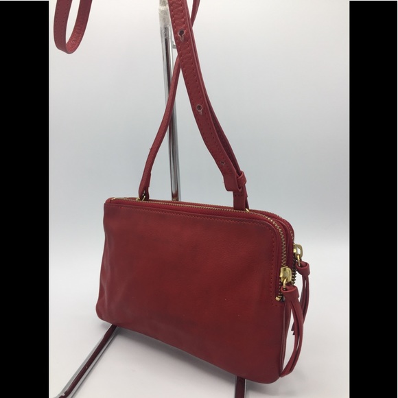 Steven Alan Red Leather Crossbody Bag - Picture 12 of 15